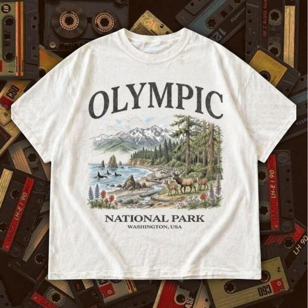 Olympic National Park White T-Shirt